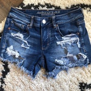 AE Midi Denim Shorts
